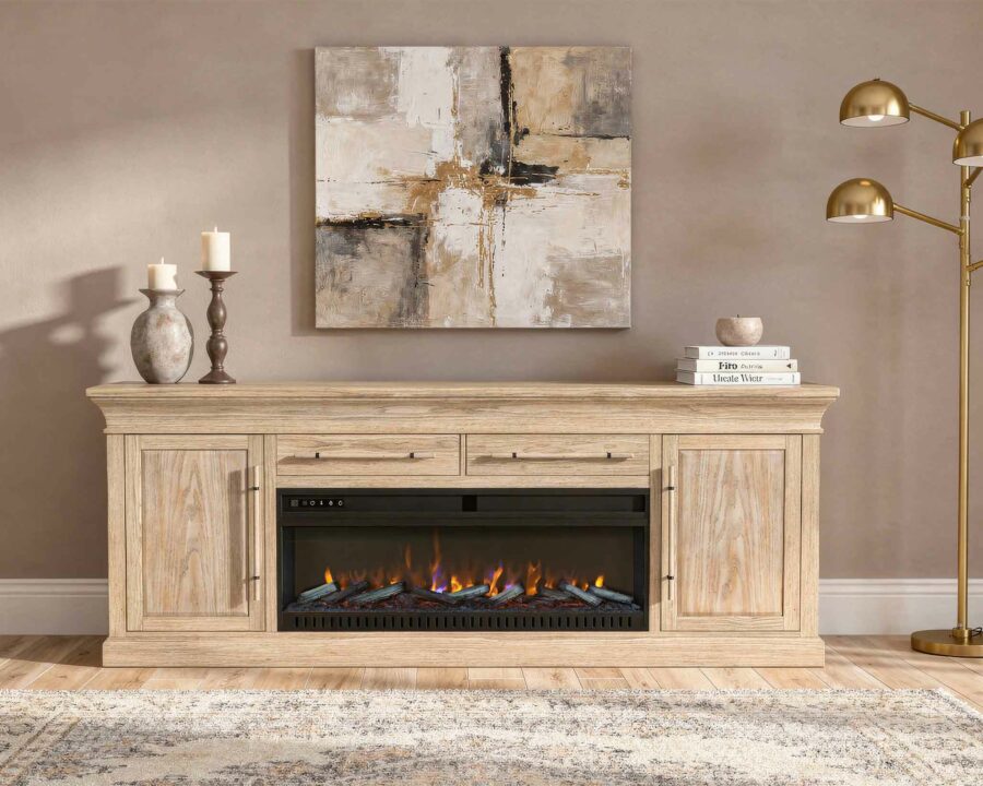 84″ Fireplace TV Stand – Martin Furniture