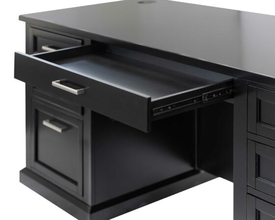 Abby Black IMAY680B - open center drawer