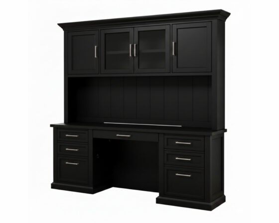 Abby Black Hutch and Credenza