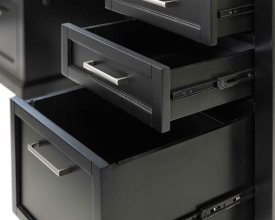Abby Black IMAY689B - open drawers