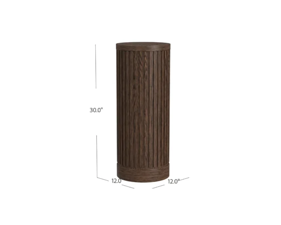 30" tall brown tulane pedestal