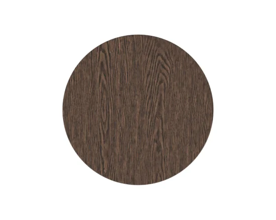 18" round brown tulane chairside table