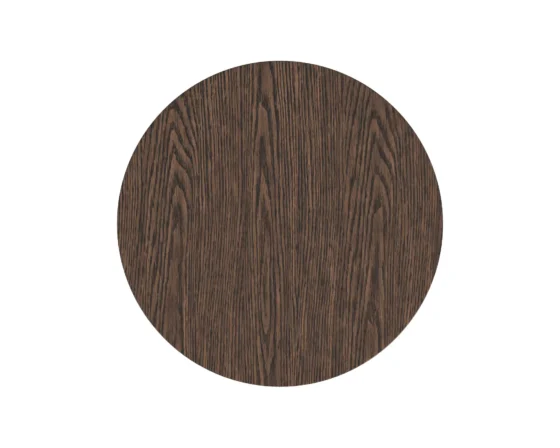 24" round brown tulane end table
