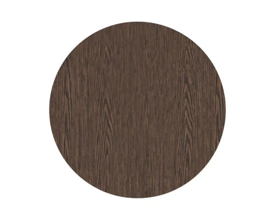 42" round brown tulane coffee table
