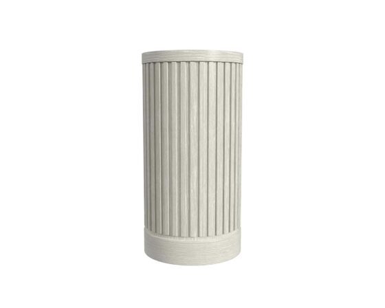 24" Tall White Tulane Pedestal