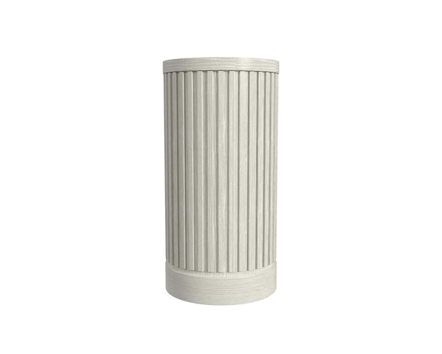 24" Tall White Tulane Pedestal