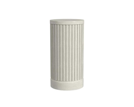 24" Tall White Tulane Pedestal