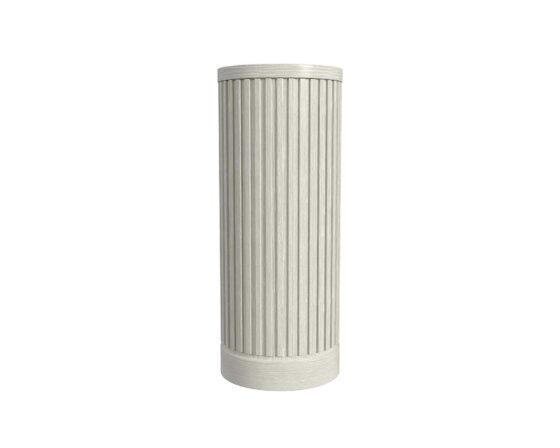 30" Tall White Tulane Pedestal