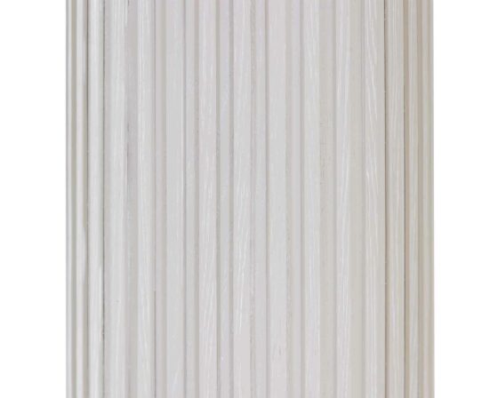 Tulane White Pedestal - fluting detail