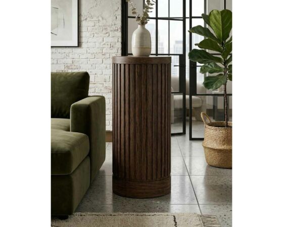 Tulane 12" dia x 36h Brown Pedestal