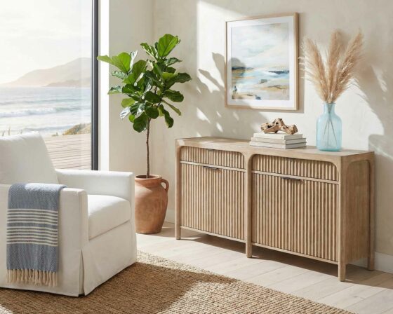 Knox 70" Sand Console Room Scene