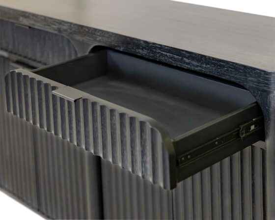 Knox Ebony 80" drawer open