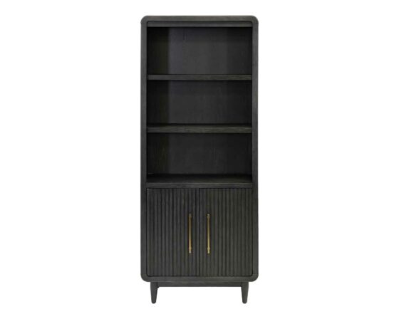 Camden Black Bookcase - straight