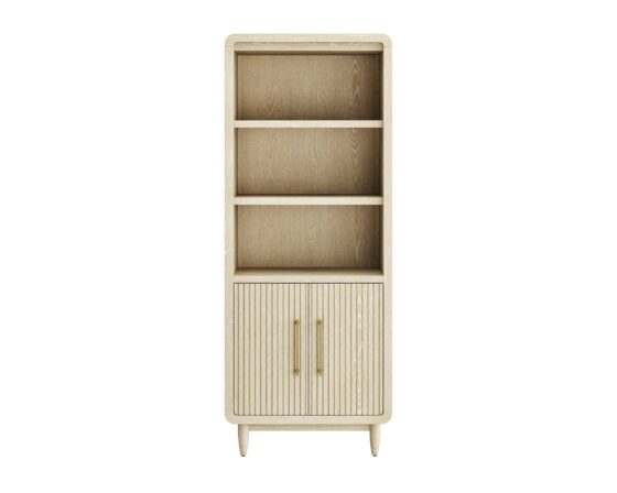 Camden White Oak Bookcase Silo