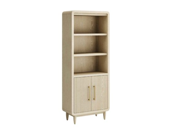 Camden White Oak Bookcase Silo