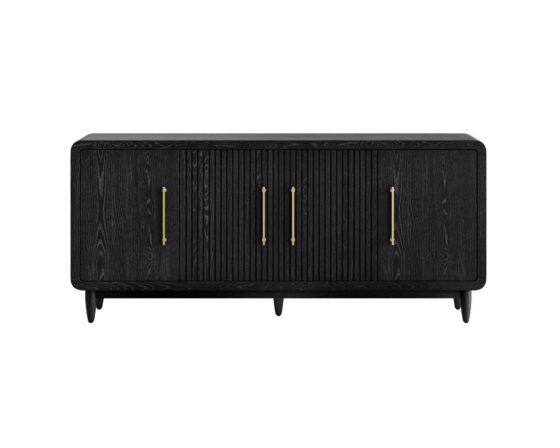 Camden Ebony Black Four Door Console Room Scene