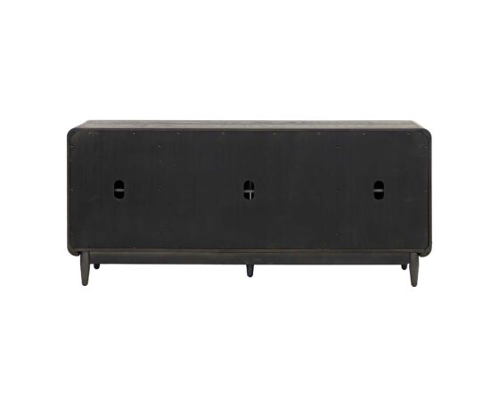 Camden Black Four Door Console - back