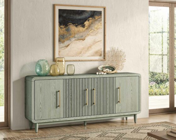 Camden Pistachio Four Door Console Room Scene