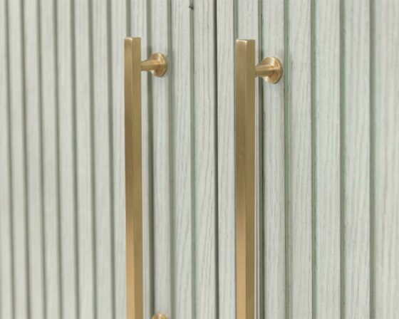 Camden Pistachio Four Door Console - door hardware