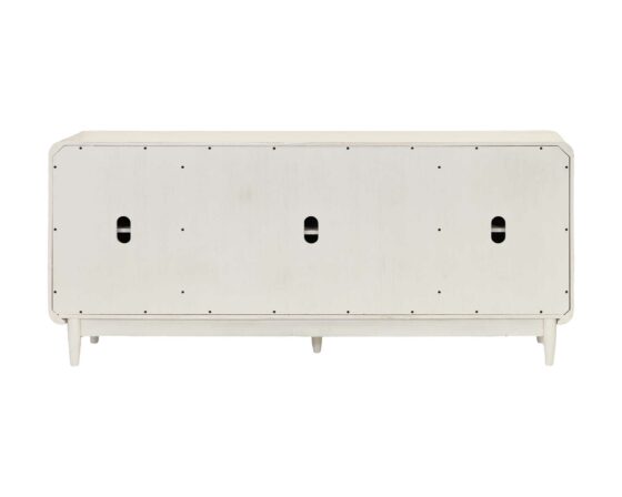 Camden White Four Door Console - back