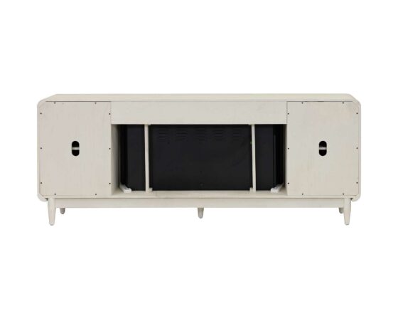 Camden White Fireplace Console - back