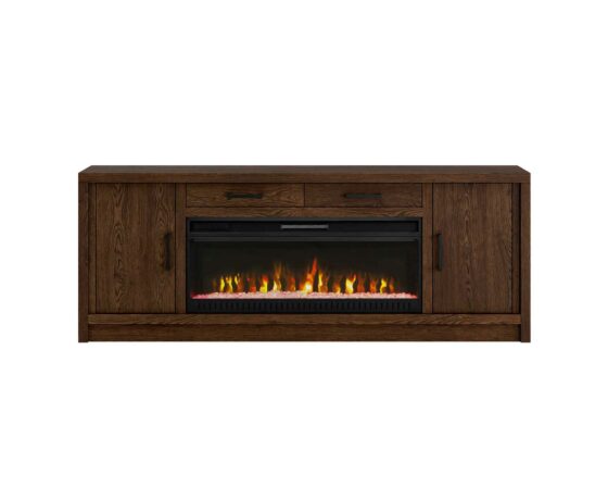 80" Revel Fireplace Console - front