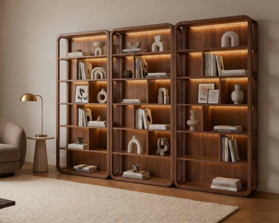Bentley Bookcase Library Wall room scene