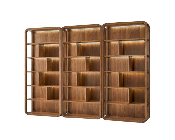 Bentley IMBE4086 Bookcase Library Wall Trio - LED Lights on