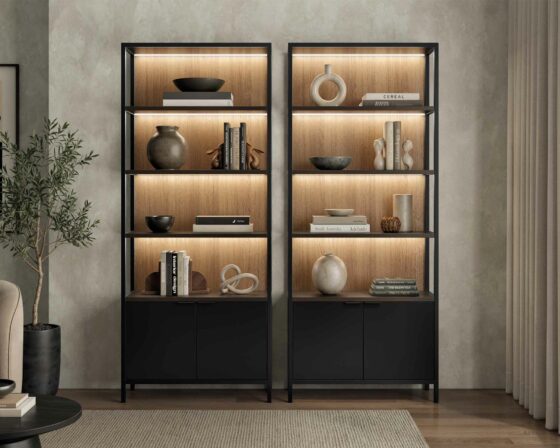 IMMA3686D Two Marsden Bookcases room scene